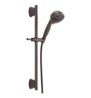 Delta Universal Showering Components 51559-RB H2Okinetic® 5-Setting Slide Bar Hand Shower in Venetian Bronze