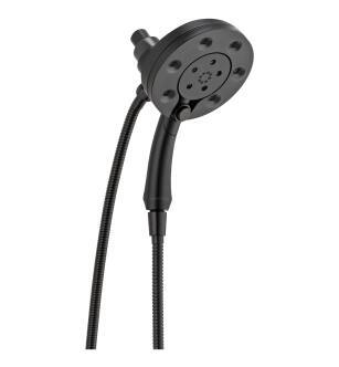 Delta Universal Showering Components 58472-BL H2Okinetic® In2ition® 4-Setting Two-in-One Shower in Matte Black