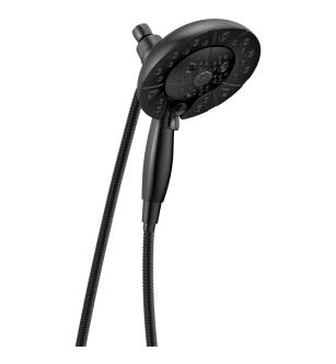 Delta Universal Showering Components 58480-BL-PK H2Okinetic® In2ition® 5-Setting Two-in-One Shower in Matte Black