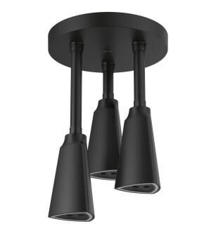 Delta Universal Showering Components 57140-BL25-L H2Okinetic® Pendant Raincan Shower Head with LED Light in Matte Black