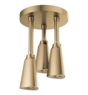 Delta Universal Showering Components 57140-CZ25-L H2Okinetic® Pendant Raincan Shower Head with LED Light in Champagne Bronze