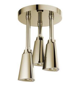 Delta Universal Showering Components 57140-PN25-L H2Okinetic® Pendant Raincan Shower Head with LED Light in Polished Nickel