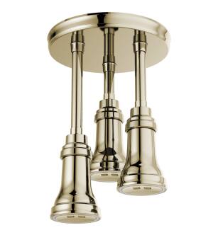Delta Universal Showering Components 57190-PN25-L H2Okinetic® Pendant Raincan Shower Head with LED Light in Polished Nickel