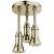 Delta Universal Showering Components 57190-PN25-L H2Okinetic® Pendant Raincan Shower Head with LED Light in Polished Nickel