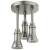 Delta Universal Showering Components 57190-SS25-L H2Okinetic® Pendant Raincan Shower Head with LED Light in Stainless