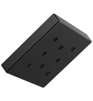 Delta Universal Showering Components 52171-BL H2Okinetic® Single-Setting Metal Raincan Shower Head in Matte Black