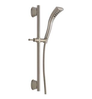 Delta Universal Showering Components 51579-SS H2Okinetic® Single-Setting Slide Bar Hand Shower in Stainless