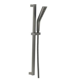 Delta Universal Showering Components 51799-KS-PR H2Okinetic® 3-Setting Slide Bar Hand Shower in Lumicoat Black Stainless