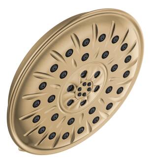 Delta Universal Showering Components 52487-CZ-PR H2Okinetic® 4-Setting Shower Head with Ultrasoak™ in Lumicoat Champagne Bronze