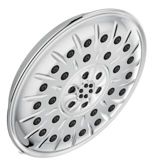 Delta Universal Showering Components 52487-PR H2Okinetic® 4-Setting Shower Head with Ultrasoak™ in Lumicoat Chrome