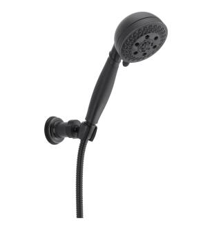 Delta Universal Showering Components 55445-BL H2Okinetic® 5-Setting Shower Mount Hand Shower in Matte Black