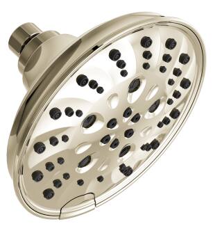 Delta Universal Showering Components 52669-PN-PR H2Okinetic® 5-Setting Traditional Raincan Shower Head in Lumicoat Polished Nickel
