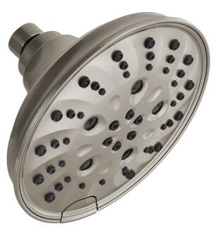 Delta Universal Showering Components 52669-SS-PR H2Okinetic® 5-Setting Traditional Raincan Shower Head in Lumicoat Stainless