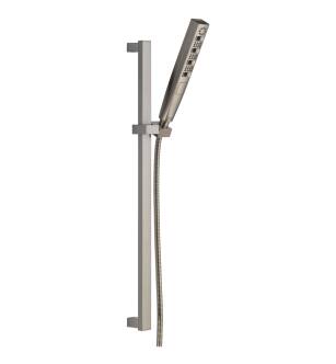 Delta Universal Showering Components 51140-SS-PR H2Okinetic® Hand Shower 1.75 GPM w/Slide Bar 4S in Lumicoat Stainless