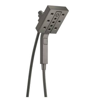 Delta Universal Showering Components 58473-KS-PR H2Okinetic® In2ition® 4-Setting Two-in-One Shower in Lumicoat Black Stainless