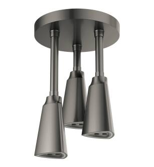 Delta Universal Showering Components 57140-KS25-L H2Okinetic® Pendant Raincan Shower Head with LED Light in Black Stainless