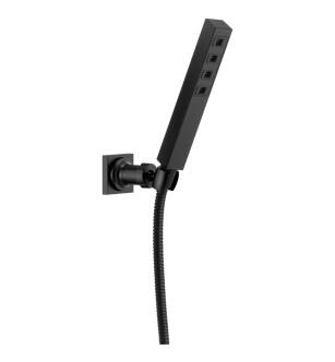 Delta Universal Showering Components 55567-BL H2Okinetic® Single-Setting Adjustable Wall Mount Hand Shower in Matte Black