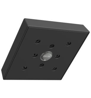 Delta Universal Showering Components RP70171BL H2Okinetic® Single-Setting Raincan Shower Head in Matte Black
