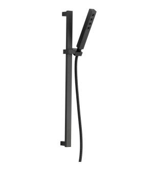 Delta Universal Showering Components 51567-BL H2Okinetic® Single-Setting Slide Bar Hand Shower in Matte Black