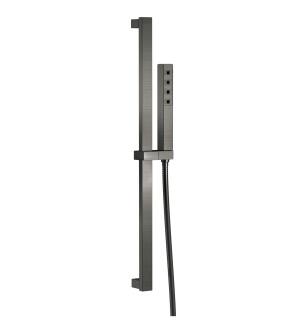 Delta Universal Showering Components 51567-KS-PR H2Okinetic® Single-Setting Slide Bar Hand Shower in Lumicoat Black Stainless
