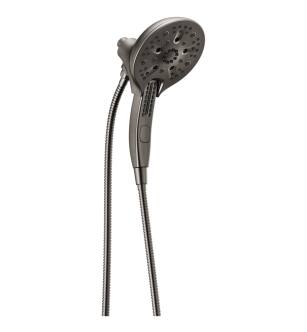 Delta Universal Showering Components 58620-KS-PR-PK H2Okinetic® In2ition® 5-Setting Two-In-One Shower in Lumicoat Black Stainless