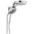 Delta Universal Showering Components 58680-PR HydroRain® H2Okinetic® 5-Setting Two-in-One Shower Head in Lumicoat Chrome
