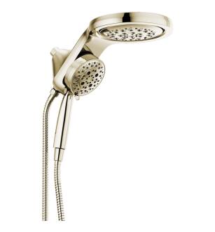 Delta Universal Showering Components 58680-PN-PR HydroRain® H2Okinetic® 5-Setting Two-In-One Shower Head in Lumicoat Polished Nickel