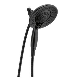 Delta Universal Showering Components 58569-BL-PK In2ition® 5-Setting Two-in-One Shower in Matte Black