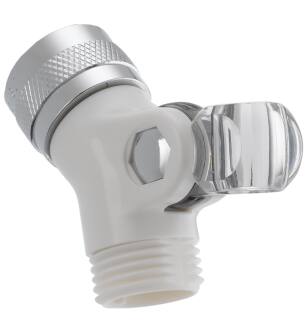 Delta Universal Showering Components U4002-WH-PK Pin Mount Swivel Connector for Hand Shower in White