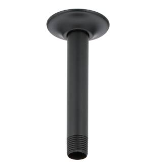 Delta Universal Showering Components RP61058BL Shower Arm & Flange - 6" Ceiling Mount in Matte Black