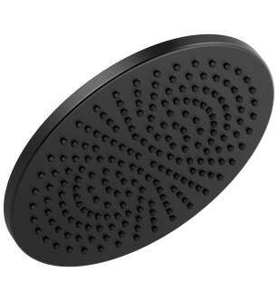 Delta Universal Showering Components 52158-BL25 Single-Setting Metal Raincan Shower Head in Matte Black