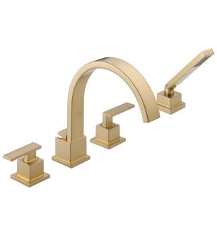 Delta Vero® T4753-CZ Roman Tub Trim with Hand Shower in Champagne Bronze
