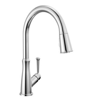 Delta Westville™ 9110-DST Single Handle Pull-Down Kitchen Faucet Three Hole Deck Mount in Chrome