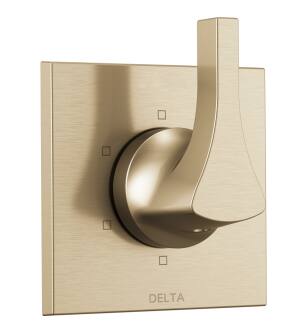 Delta Zura® T11974-CZ 6-Setting Diverter Trim in Champagne Bronze