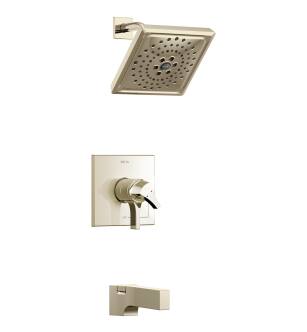 Delta Zura® T17474-PN Monitor® 17 Series H2Okinetic® Tub & Shower Trim in Polished Nickel