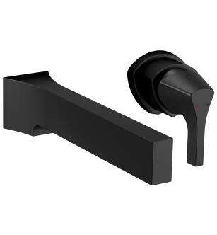 Delta Zura® T574LF-BLWL Single Handle Wall Mount Bathroom Faucet Trim in Matte Black