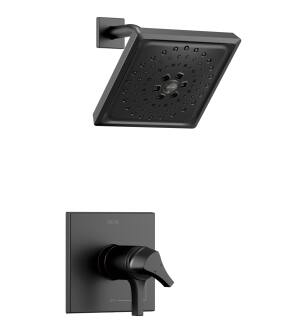 Delta Zura® T17T274-BL TempAssure® 17T Series Shower Trim in Matte Black