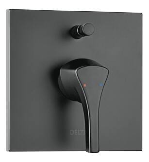 Delta Zura® T85374-BL Wall Tub/Shower Trim in Matte Black