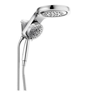 Delta 58680-PR25 Universal Showering HydroRain 12 1/4" 2.5 GPM H2Okinetic Multi Function Two-in-One Showerhead and Handshower in Lumicoat Chrome