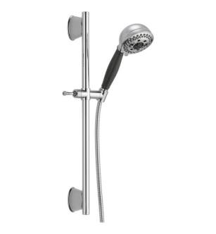 Delta 51559 Universal Showering 1.75 GPM Multi Function Handshower and Slidebar with H2Okinetic Technology