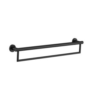 Delta 41519-BL Decor Assist 27" Wall Mount Towel Bar with Assist Bar in Matte Black
