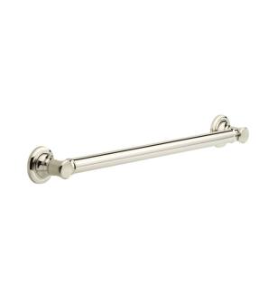 Delta 41624-PN 27" Traditional Wall Mount Decorative Grab Bar in Polished Nickel