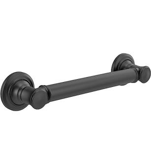 Delta 41612-BL 15" Wall Mount Decorative Grab Bar in Matte Black