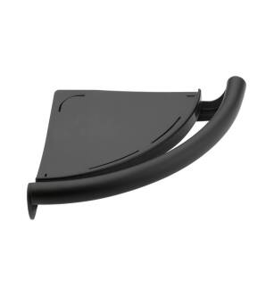 Delta 41516-BL Decor Assist 9 1/8" Wall Mount Corner Shelf with Assist Bar in Matte Black