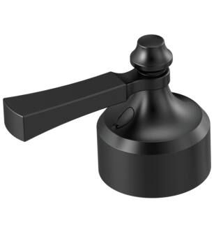 Delta Dorval™ H256BL Metal Lever Handle Set - 2H Bathroom in Matte Black