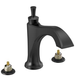 Delta Dorval™ T2756-BLLHP Roman Tub Trim - Less Handles in Matte Black