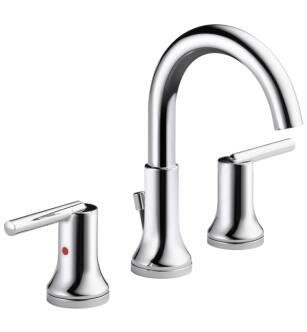 Delta 3559-MPU-DST Trinsic 7 3/4" Two Handle Widespread Bathroom Faucet in Chrome