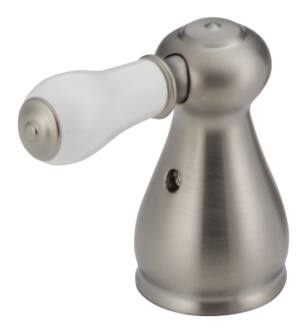 Delta Leland® H277SS Porcelain Lever Handle Set - Bathroom in Stainless