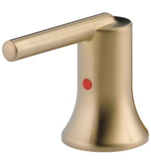 Delta Trinsic® H259CZ Metal Lever Handle Set - 2H Bathroom in Champagne Bronze