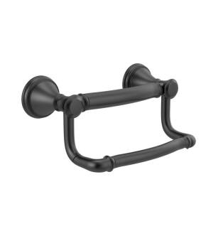 Delta 41350-BL 9 3/8" Traditional Tissue Holder with Assist Bar in Matte Black